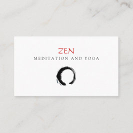 Cartão De Visita Íoga Enso, Círculo Zen, Meditação Budista 3