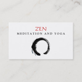 Cartão De Visita Íoga Enso, Círculo Zen, Meditação Budista 3