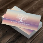 Cartão De Visita Ioga Instrutor Life Coach Vintage Tree Classy<br><div class="desc">Yoga Instructor Life Coach Vintage Tree Classy Cartões de visitas.</div>