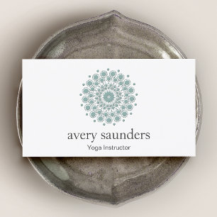 Cartão De Visita Ioga - Logotipo do Treinador de Meditação e Instru