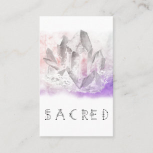 Cartão De Visita Ioga sagrado de cristal das artes curas da