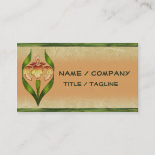 Cartão De Visita Íris de Nouveau da arte