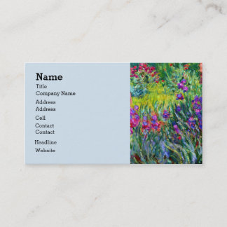 Cartão De Visita Iris Garden Monet Fine Art