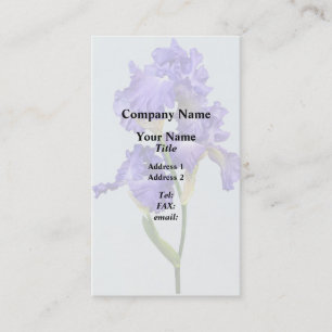 Cartão De Visita Íris Tripla Roxa