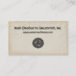 Cartão de visita irlandês:: Símbolo & bar celta