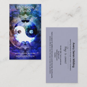 Cartão De Visita Irmã Lua   Design Yin Yang