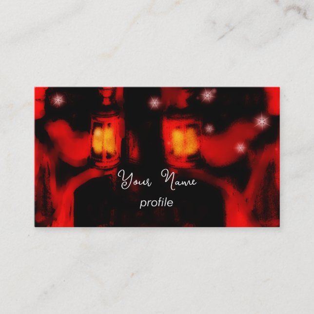 Cartão De Visita irmãs com lâmpada (Frente)