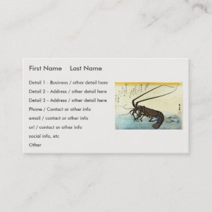 Cartão De Visita Isebi & Ebi - Lagosta (Lagosta Espinosa) e Camarão