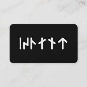 Cartão De Visita Islândia ᛁᛋᛚᛅᚾᛏ ~ Runas Futhark Mais Novos