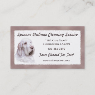 Cartão De Visita Italiano Spinone Italiano