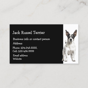 Cartão De Visita Jack Russel Terrier Dog Breeder Sitter