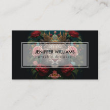 Jaguar with Crown in Flowers Painting             