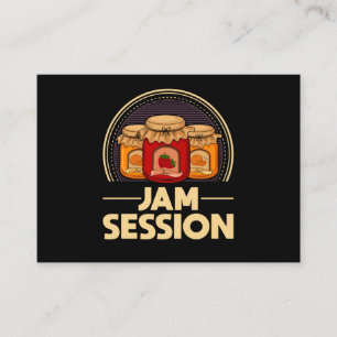 Cartão De Visita Jam Session Music Pun Jelly Lover