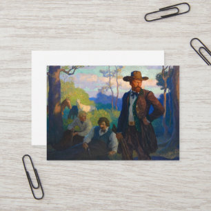 Cartão De Visita James Brothers no Missouri por N. C. Wyeth
