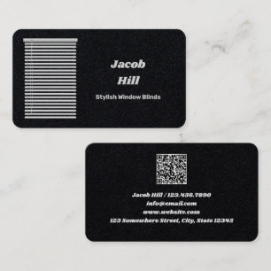Cartão De Visita Janela Cega QR Personalizado