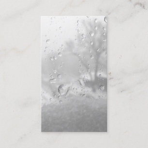 Cartão De Visita janela da cidade de inverno