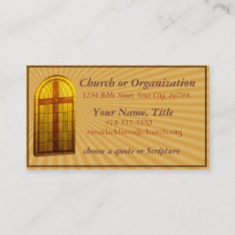 Cartão De Visita Janela da igreja de Stainglass