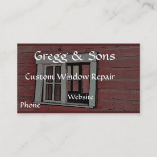 Cartão De Visita Janela do Red Barn