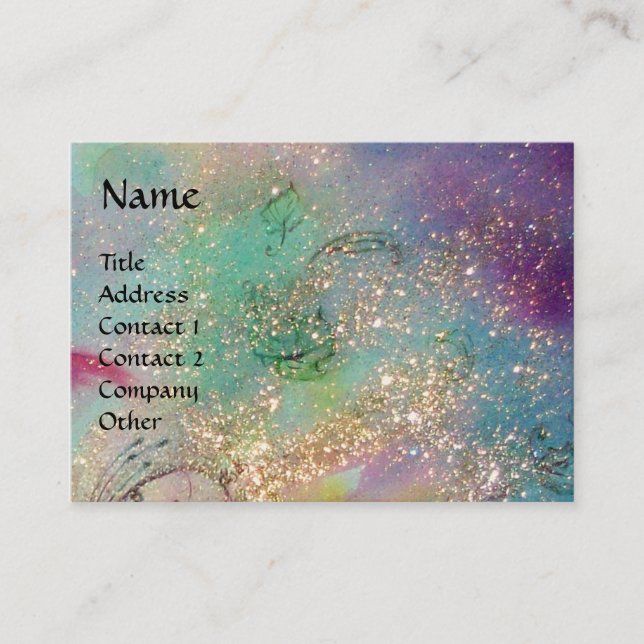 CARTÃO DE VISITA JARDIM DA PLANTA DE MANTEIGA MÁGICA DE SOMBRA PERD (Frente)