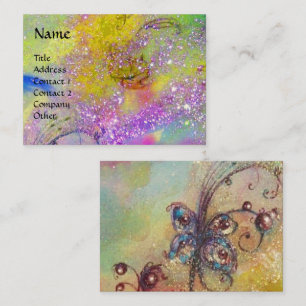 CARTÃO DE VISITA JARDIM DA PLANTA MÁGICA DE MANTEIGA DE SOMBRA PERD