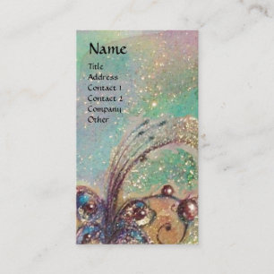 CARTÃO DE VISITA JARDIM DA PLANTA MÁGICA DE MANTEIGA DE SOMBRA PERD