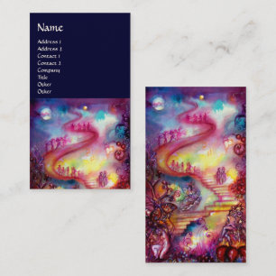 Cartão De Visita JARDIM DAS SOMBRAS PERDIDAS/ESCADAS MÁGICAS rosas