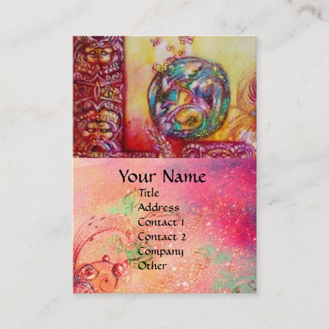 CARTÃO DE VISITA JARDIM DAS SOMBRAS PERDIDAS - FEIRAS E BORRACHAS (Frente)