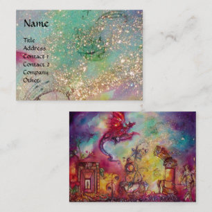 Cartão De Visita JARDIM DAS SOMBRAS PERDIDAS, FLYING RED DRAGON Blu