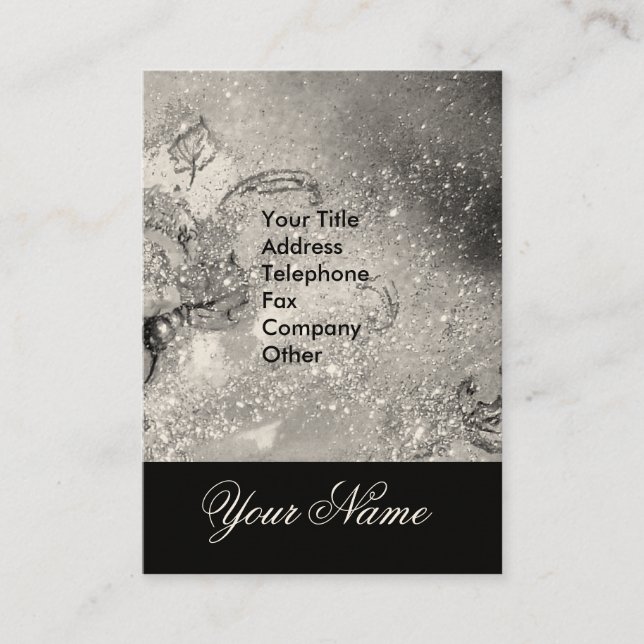 CARTÃO DE VISITA JARDIM DAS SOMBRAS PERDIDAS - MONOGRAMA DE PÓ ESTR (Frente)