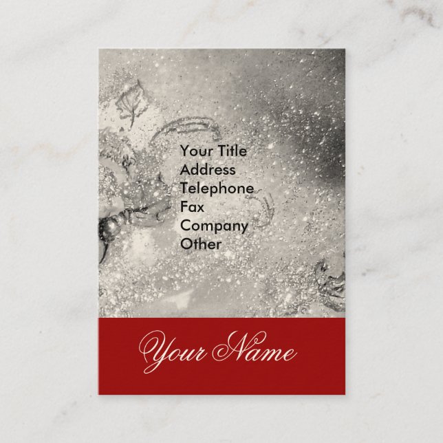 CARTÃO DE VISITA JARDIM DAS SOMBRAS PERDIDAS - MONOGRAMA DE PÓ ESTR (Frente)