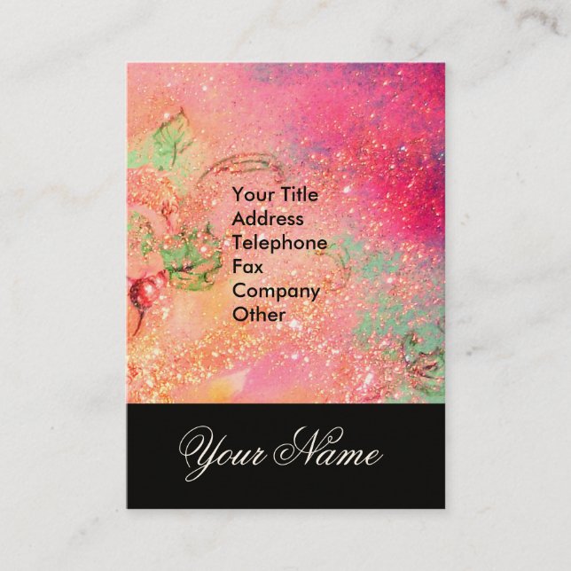 CARTÃO DE VISITA JARDIM DAS SOMBRAS PERDIDAS - MONOGRAMA DE PÓ ESTR (Frente)