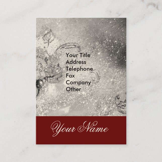 CARTÃO DE VISITA JARDIM DAS SOMBRAS PERDIDAS - MONOGRAMA DE PÓ ESTR (Frente)