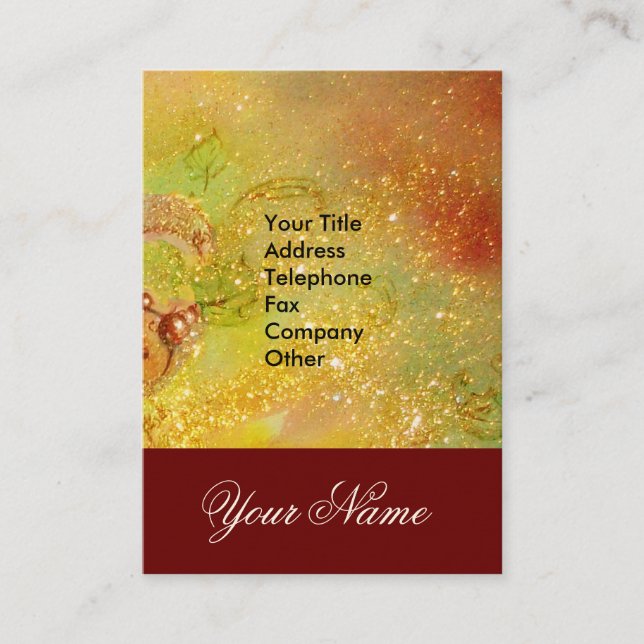 CARTÃO DE VISITA JARDIM DAS SOMBRAS PERDIDAS - MONOGRAMA DE PÓ ESTR (Frente)