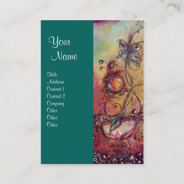 CARTÃO DE VISITA JARDIM DAS SOMBRAS PERDIDAS - PLANTA DE BORBOLA (Frente)