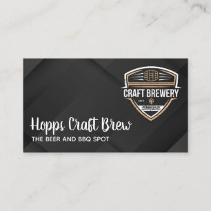 Cartão De Visita Jardim de Cerveja Cervejaria