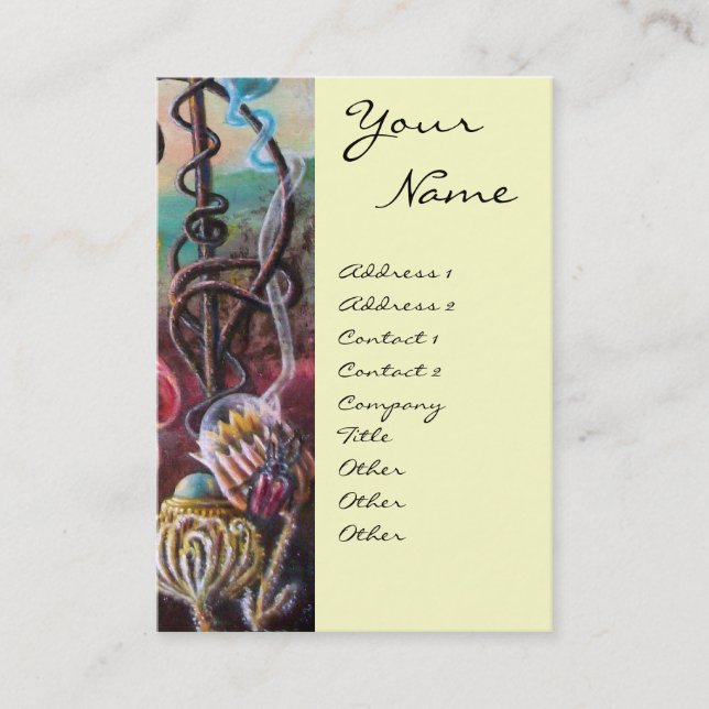 CARTÃO DE VISITA JARDIM DE MELISSA. (Frente)