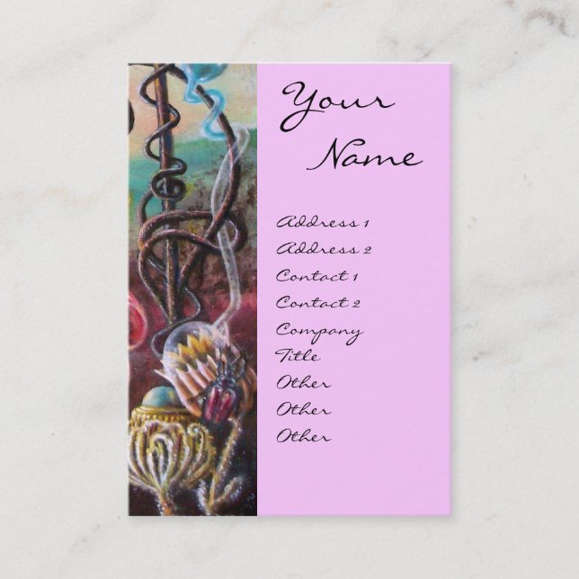 CARTÃO DE VISITA JARDIM DE MELISSA. (Frente)