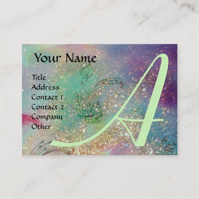 CARTÃO DE VISITA JARDIM DE SOMBRA PERDIDA - MONOGRAMA DE BOTTERFLY (Frente)