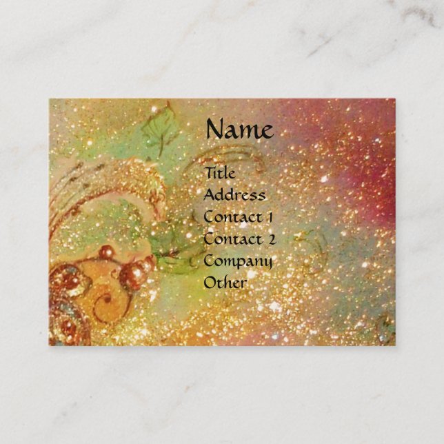 CARTÃO DE VISITA JARDIM DE SOMBRAS PERDIDAS/DRAGÃO VERMELHO VOANTE (Frente)