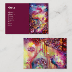 Cartão De Visita JARDIM DE SOMBRAS PERDIDAS/ESCADAS MÁGICAS cor-de-