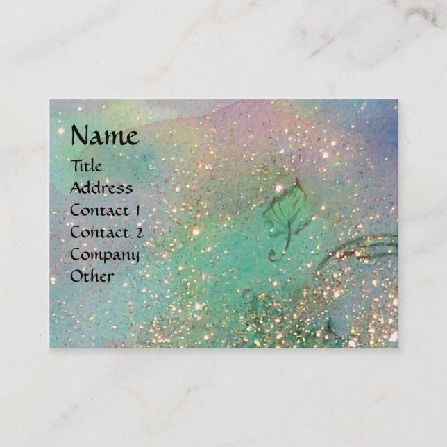 CARTÃO DE VISITA JARDIM DE SOMBRAS PERDIDAS MONOGRAMA DE BORDO (Frente)