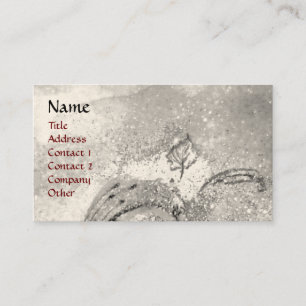 CARTÃO DE VISITA JARDIM DE SOMBRAS PERDIDAS MONOGRAMA DE BORDO