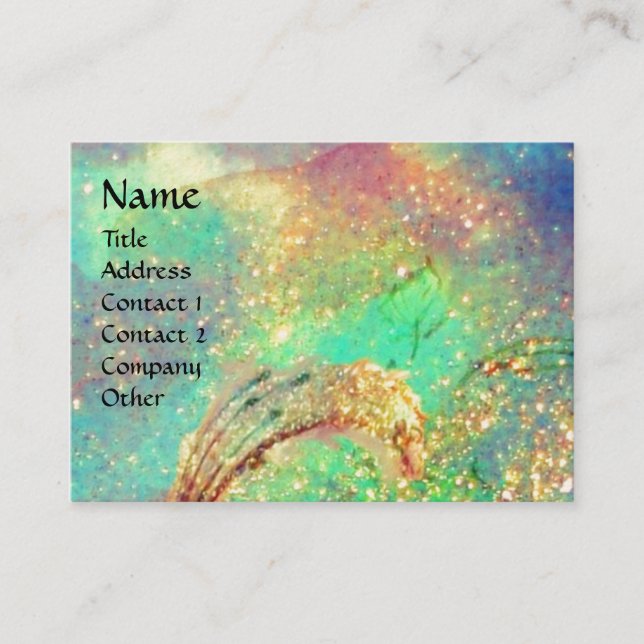 CARTÃO DE VISITA JARDIM DE SOMBRAS PERDIDAS MONOGRAMA DE BORDO (Frente)