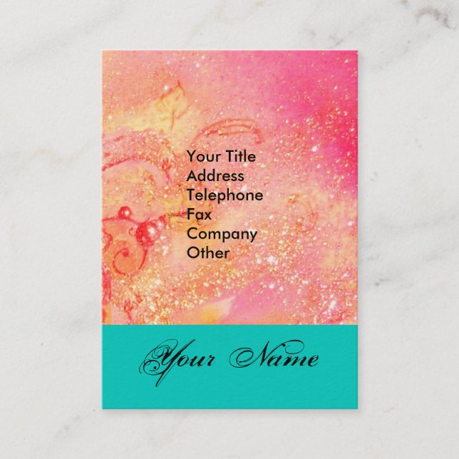 CARTÃO DE VISITA JARDIM DO MONOGRAMA DE PÓ DE ESTADO DE SOMBRA PERD (Frente)