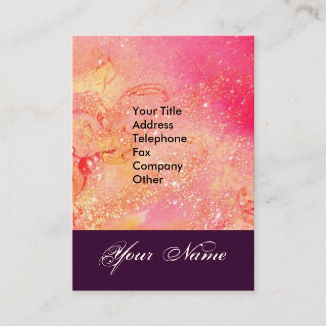 CARTÃO DE VISITA JARDIM DO MONOGRAMA DE PÓ DE ESTADO DE SOMBRA PERD (Frente)