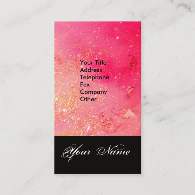 CARTÃO DE VISITA JARDIM DO MONOGRAMA DE PÓ DE ESTADO DE SOMBRA PERD (Frente)