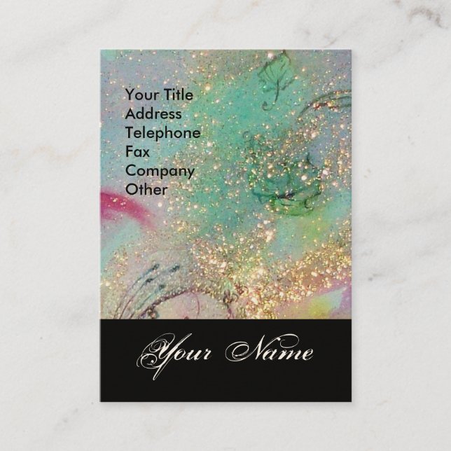 CARTÃO DE VISITA JARDIM DO MONOGRAMA DE PÓ DE ESTADO DE SOMBRA PERD (Frente)