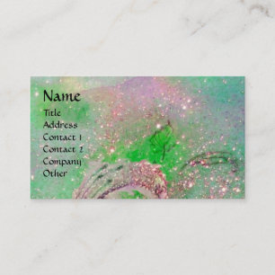 CARTÃO DE VISITA JARDIM DO MONOGRAMA PERDIDO DA BORBOLETA DAS