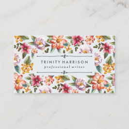 Cartão De Visita Jardim | do vintage floral