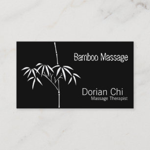 Cartão De Visita Jardim Japonês Sereno Zen Bambu
